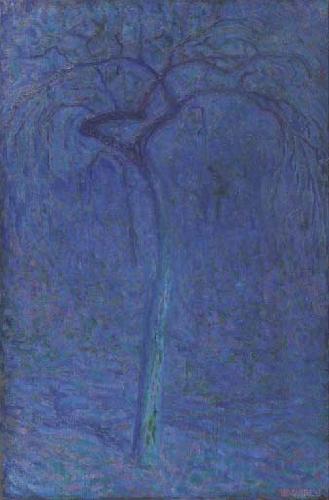 Leo Gestel Boom in maanlicht